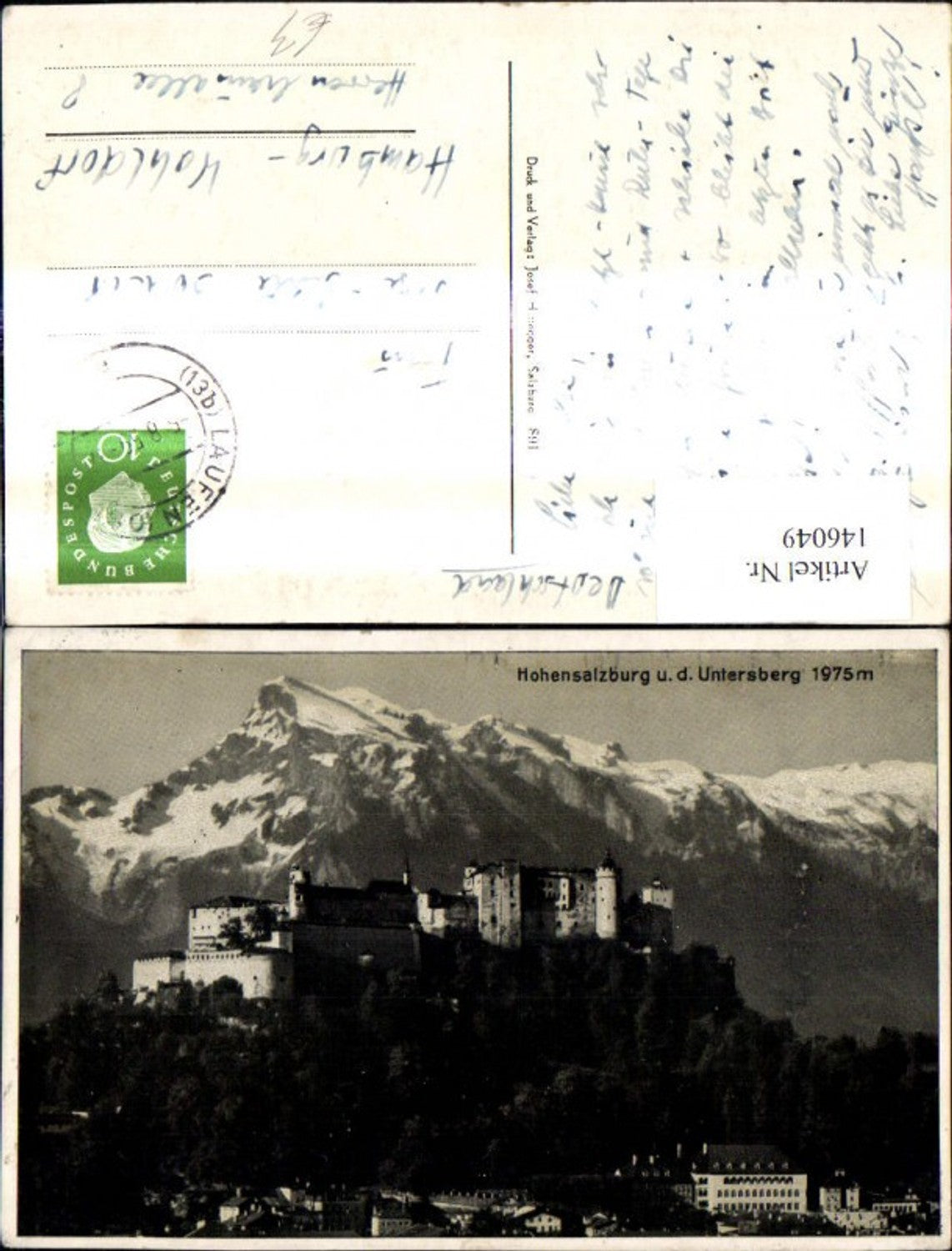 146049,Hohensalzburg u. Untersberg Salzburg