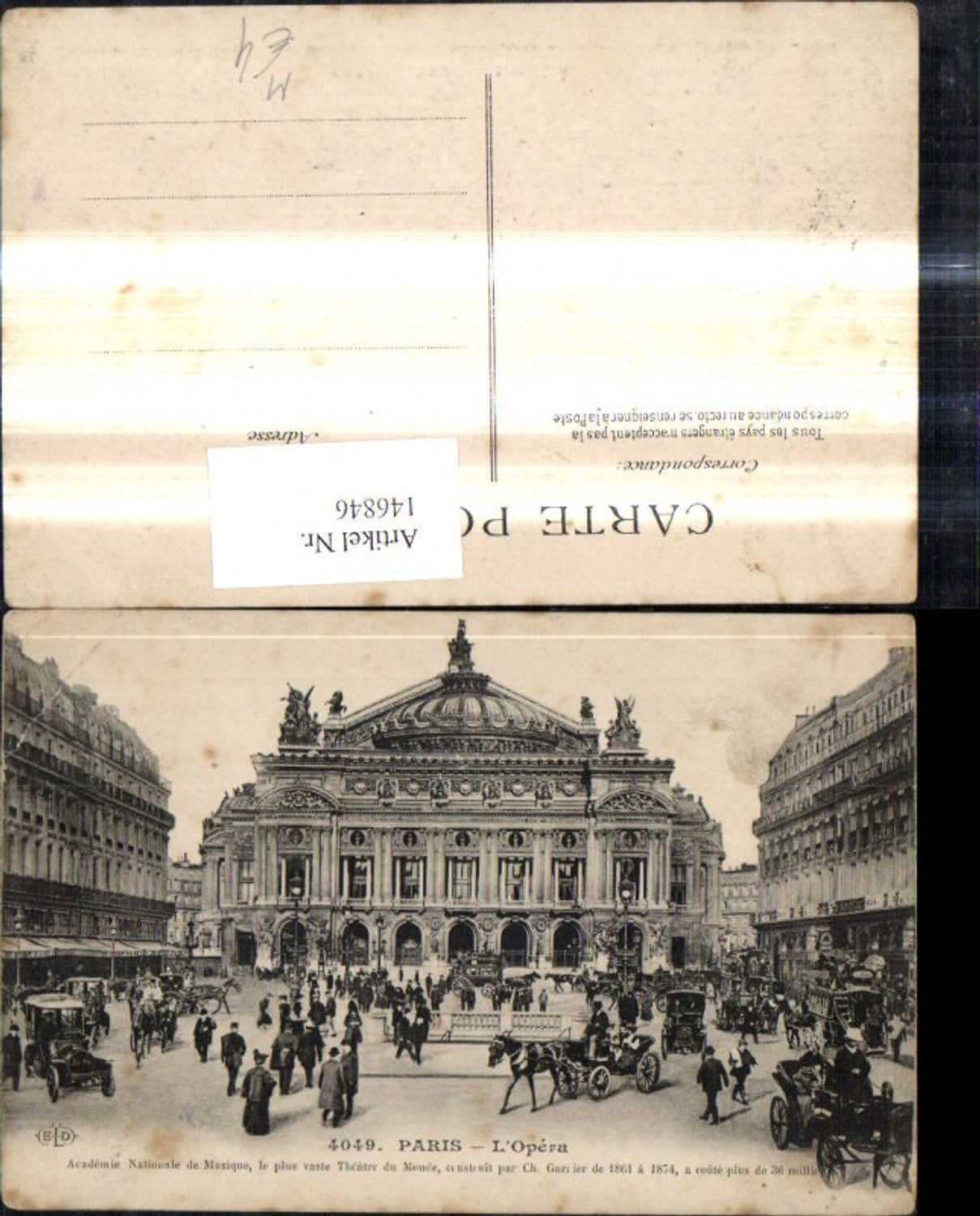 146846,Paris L Opera Oper Kutschen
