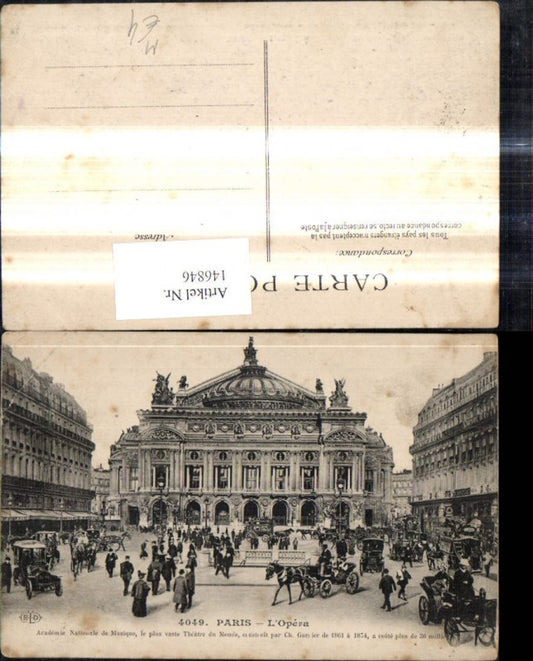 146846,Paris L Opera Oper Kutschen