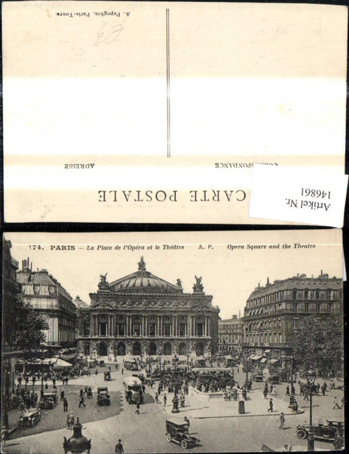 146861,Paris La Place de l Opera et le Theatre Oper