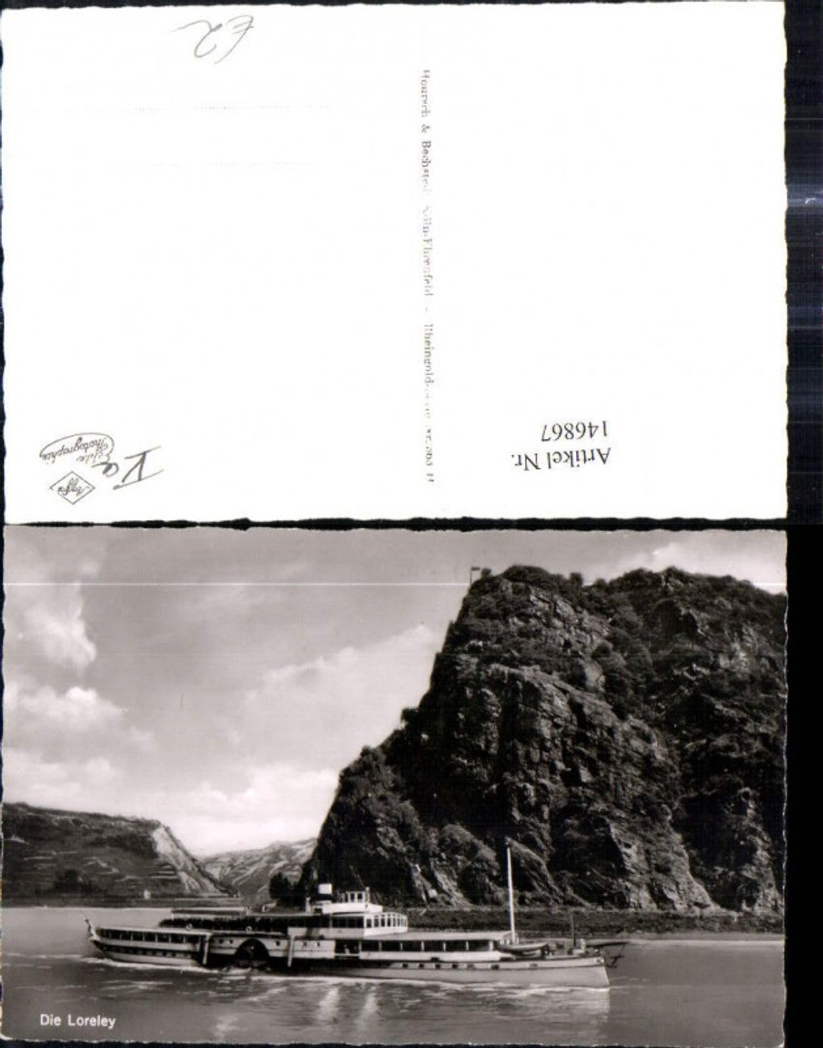 146867,Foto Ak Binnenschiff Schiff Die Loreley