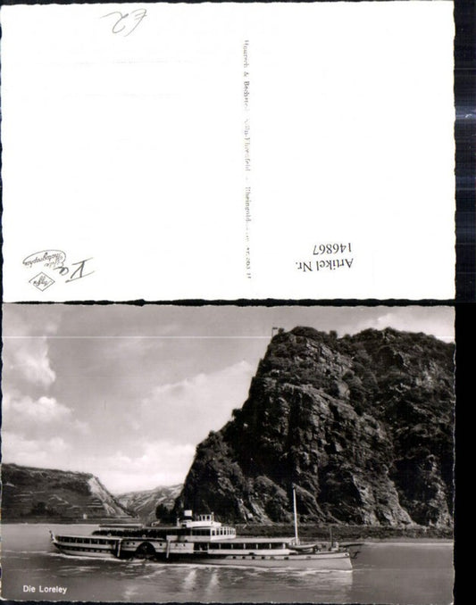 146867,Foto Ak Binnenschiff Schiff Die Loreley
