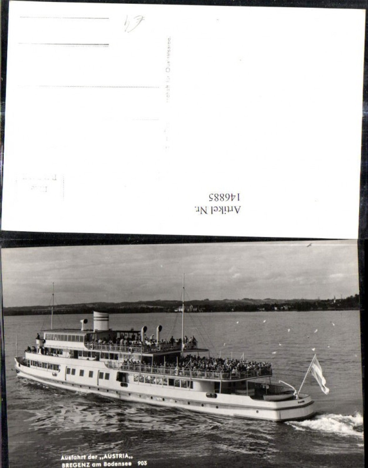 146885,Foto Ak Binnenschiff Schiff Dampfer Austria Bregenz a. Bodensee