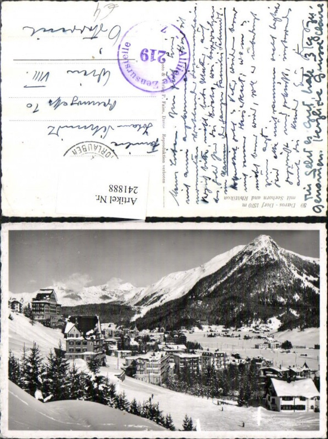 Alte Ansichtskarte – Old Postcard