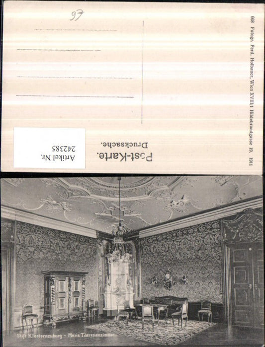 242385,Stift Klosterneuburg Maria Theresienzimmer Innenansicht