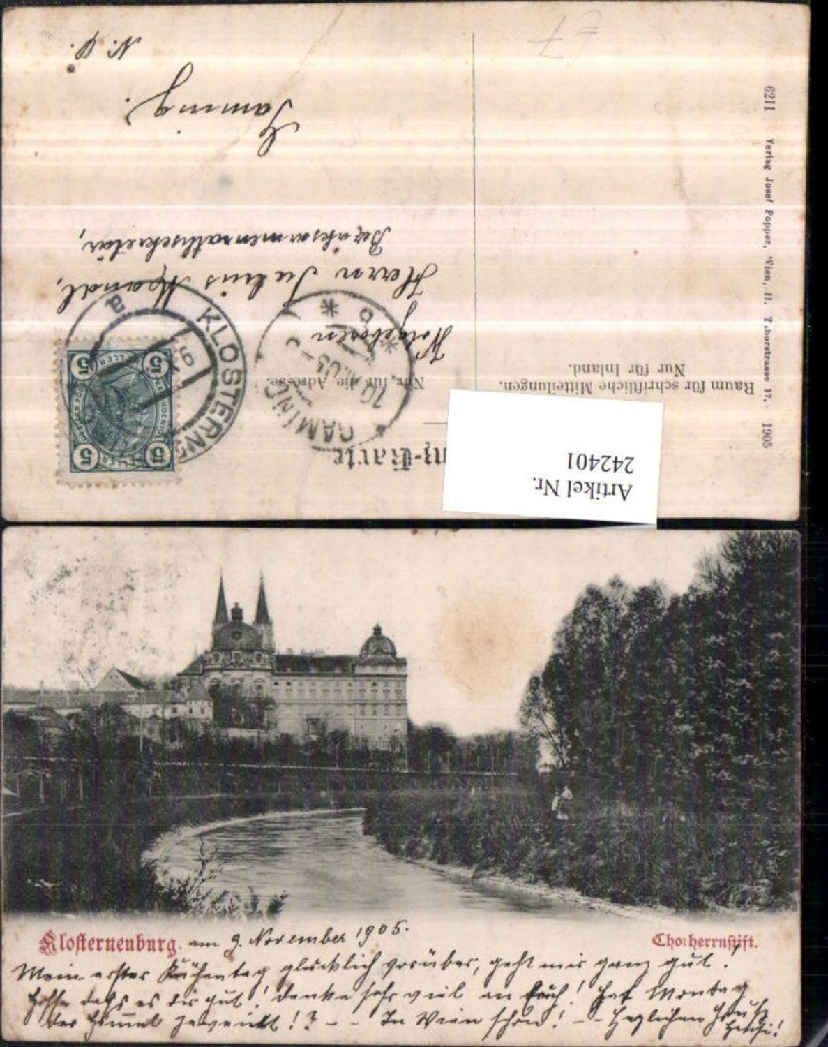 242401,Klosterneuburg Chorherrenstift Partie