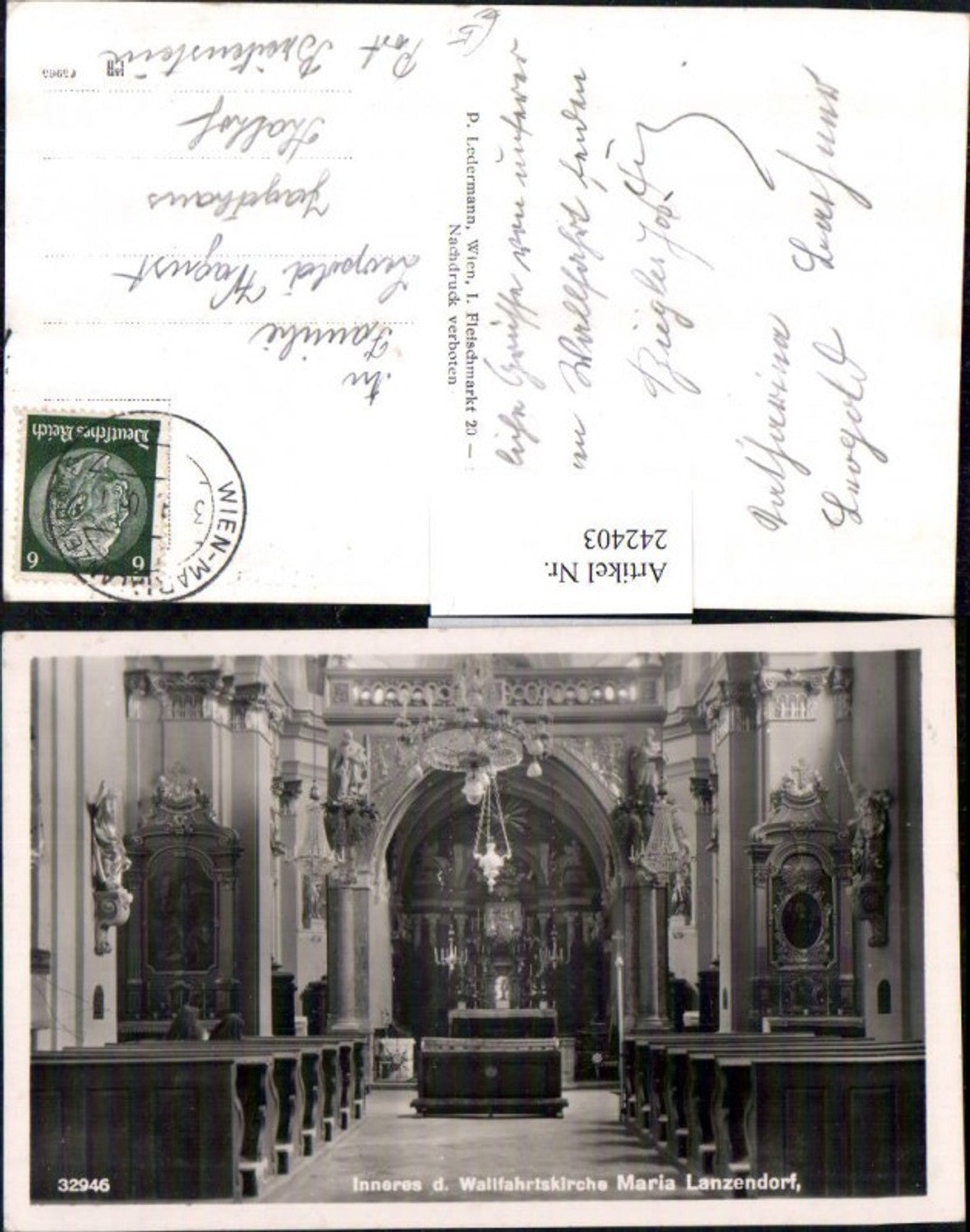 242403,Innenansicht d. Kirche Maria Lanzendorf