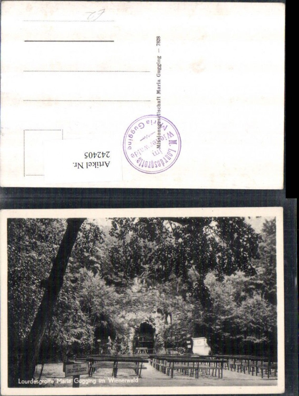 242405,Lourdesgrotte b. Maria Gugging im Wienerwald