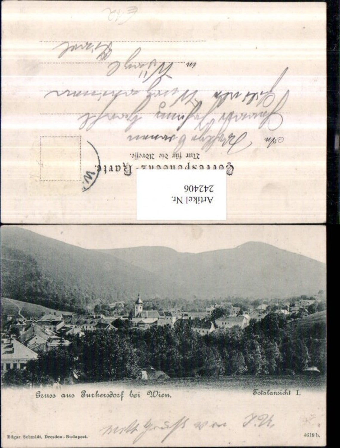 242406,Gruß aus Purkersdorf b. Wien Totale