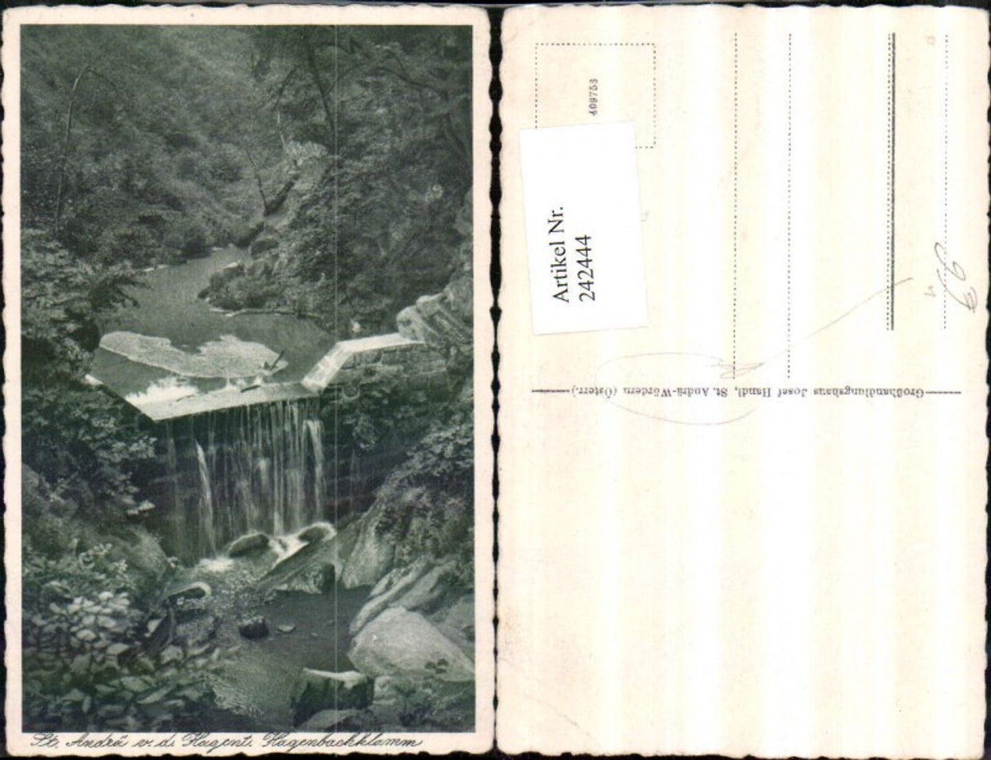 242444,St. Andrä Wördern v. d. Hagent Hagenbachklamm Partie