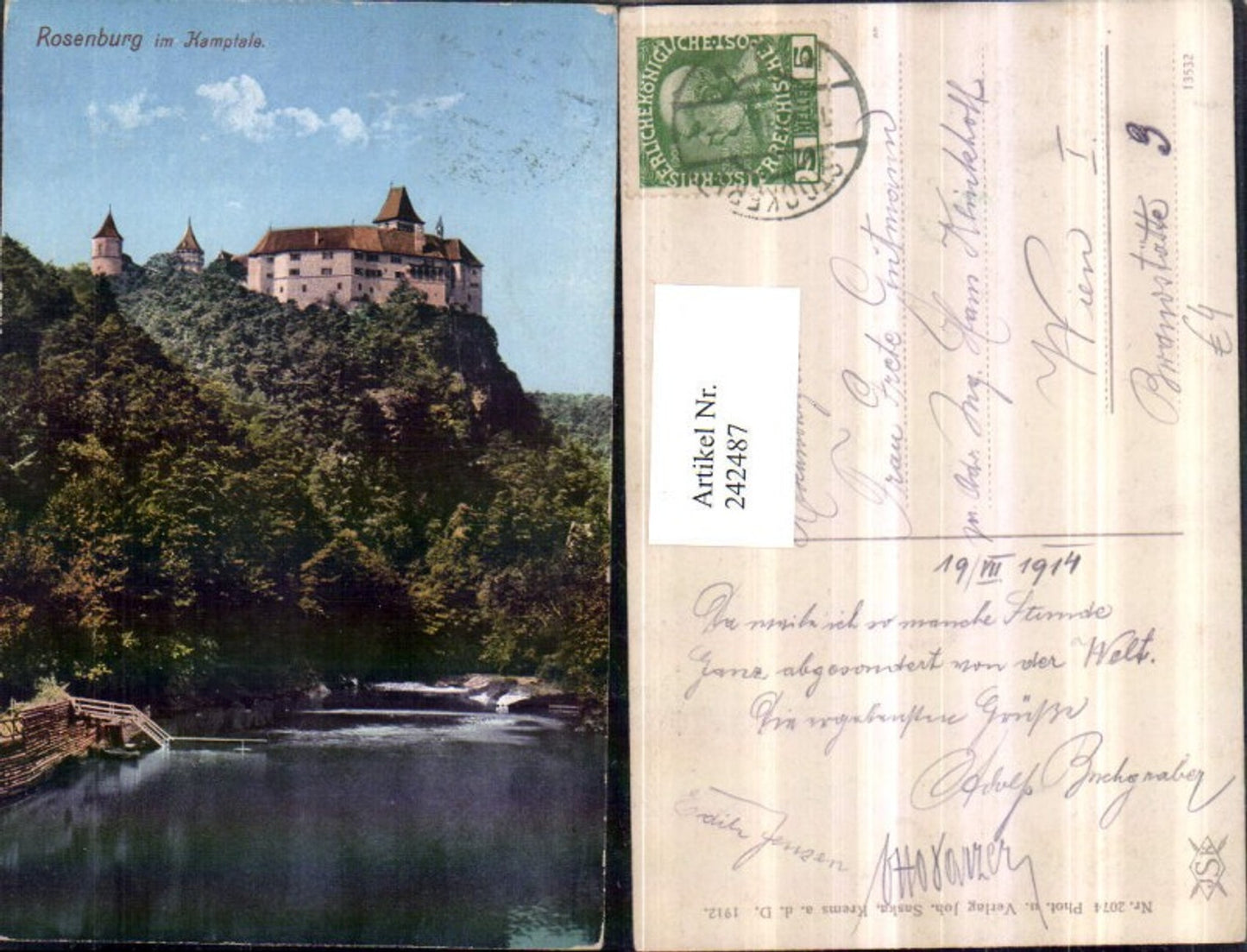 242487,Rosenburg Burg im Kamptale