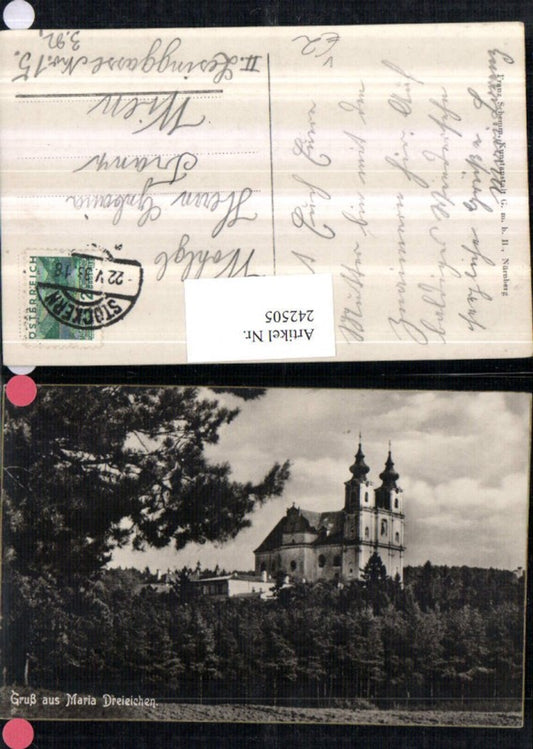 242505,Gruß aus Maria-Dreieichen Kirche pub Franz Schemm