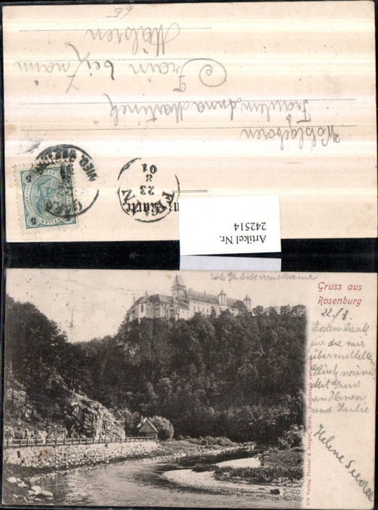 242514,Gruß aus Rosenburg Burg Partie