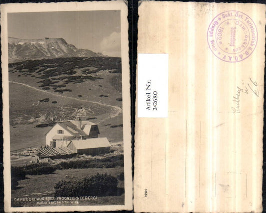 242680,Damböckhaus am Hochschneeberg b. Puchberg a. Schneeberg