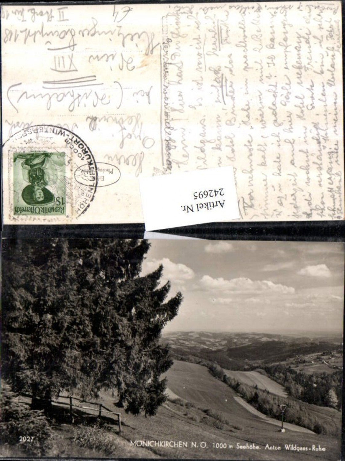 242695,Mönichkirchen Anton Wildgans-Ruhe Partie