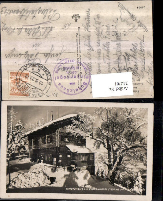 242701,Schutzhaus a. Pinkenkogel b. Neunkirchen Winterbild