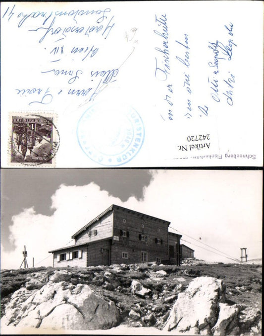 242720,Fischerhütte Berghütte a. Schneeberg b. Puchberg