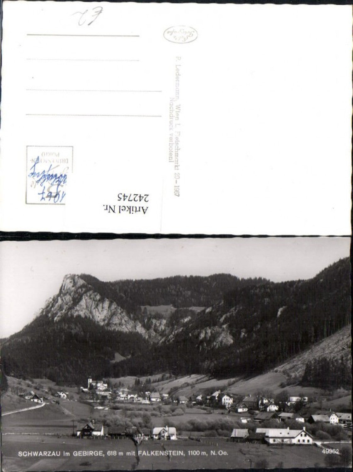242745,Schwarzau im Gebirge Totale m. Falkenstein