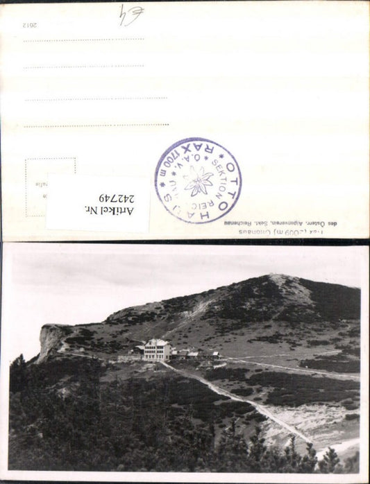 242749,Rax Ottohaus b. Reichenau