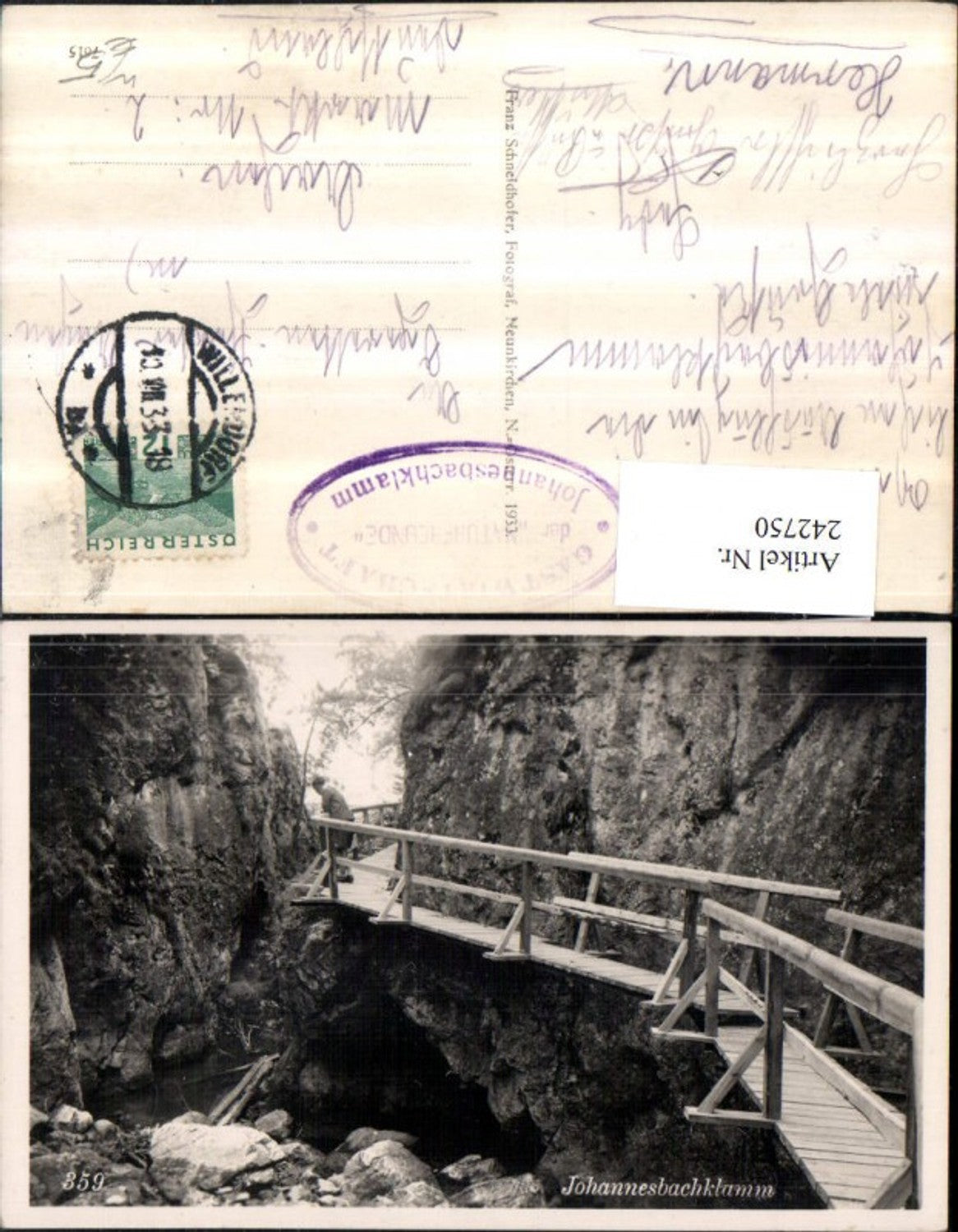 242750,Johannesbachklamm Klamm Partie b. Würflach