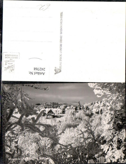 242768,Mönichkirchen Teilansicht Winterbild