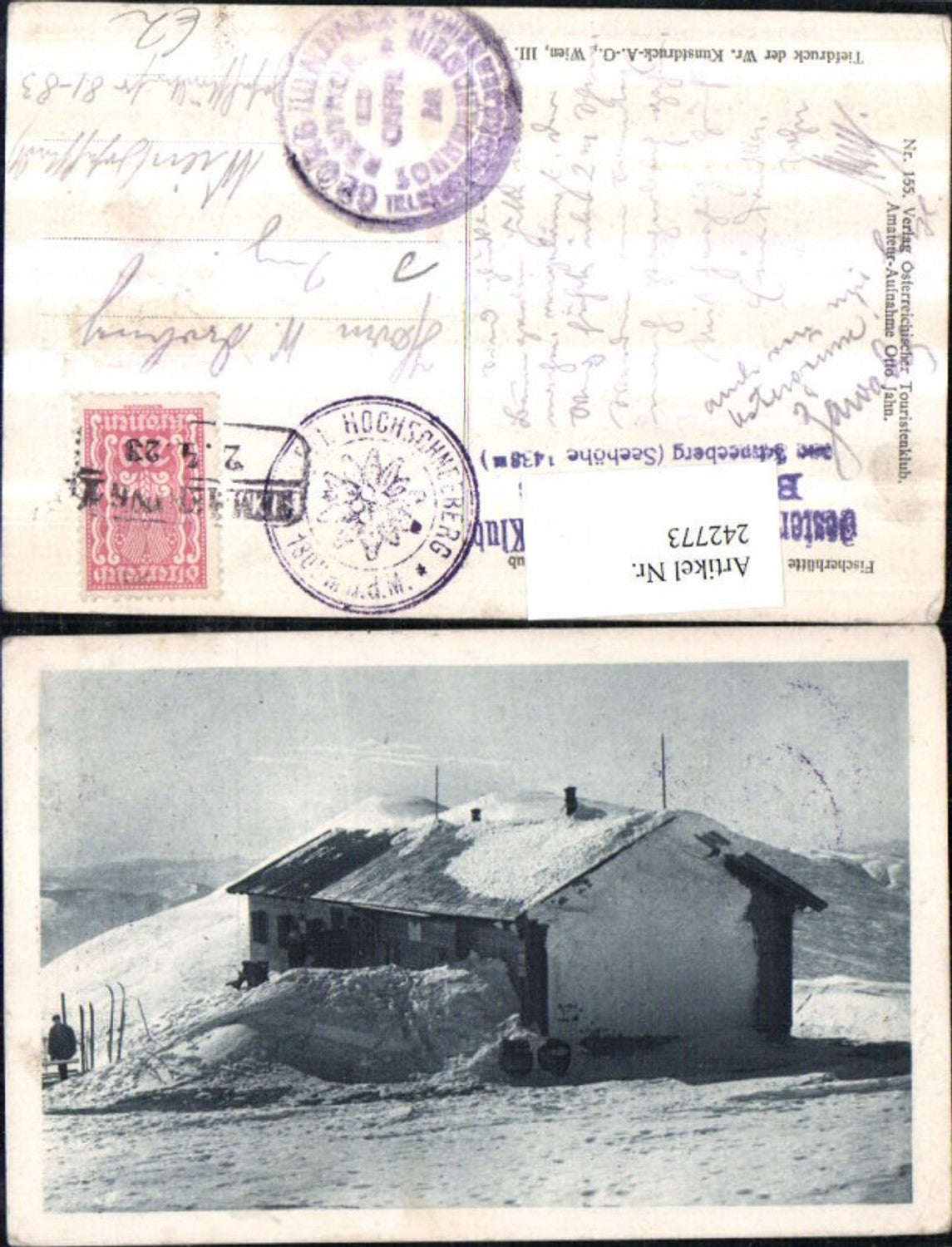 242773,Fischerhütte Berghütte a. Kaiserstein b. Natschbach-Loipersbach