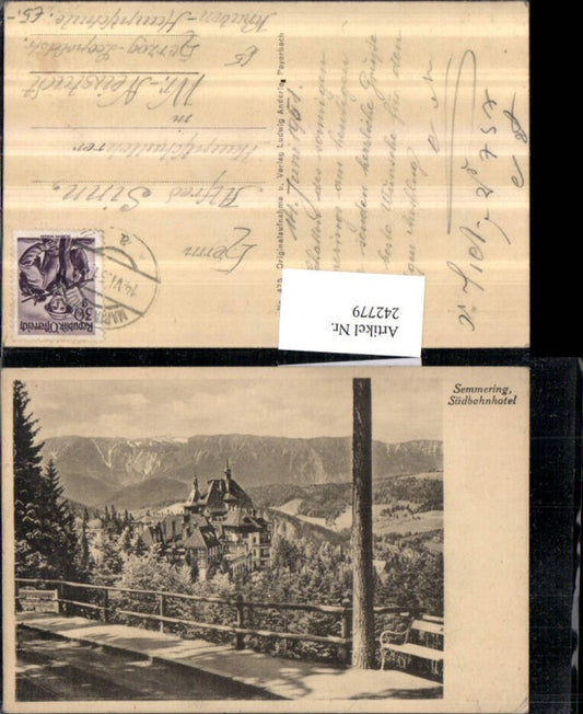 242779,Semmering Südbahnhotel
