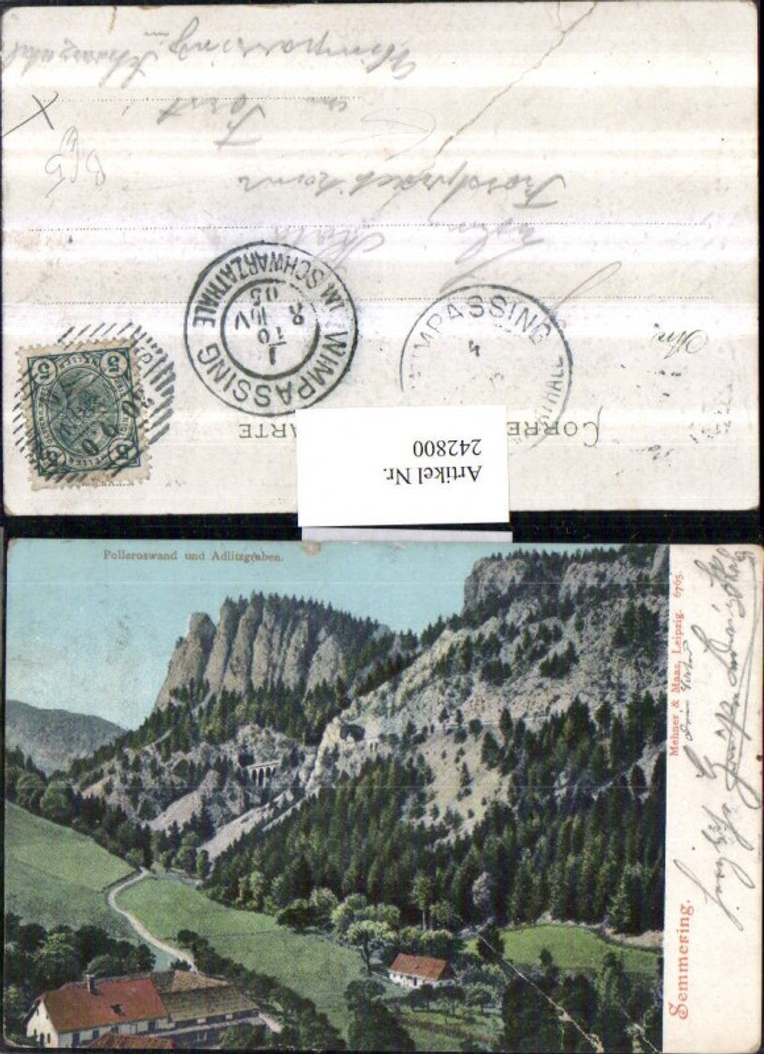 242800,Semmering Polleroswand u. Adlitzgraben