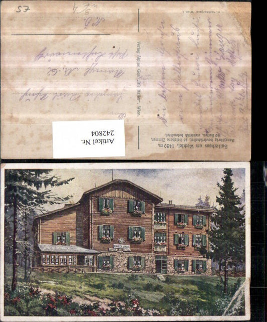 242804,Künstler AK Hallerhaus a. Wechsel b. Mönichkirchen