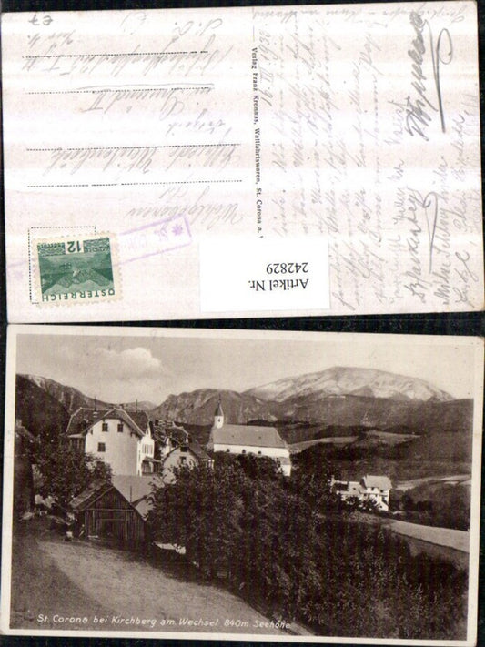 242829,St. Corona am Wechsel Teilansicht