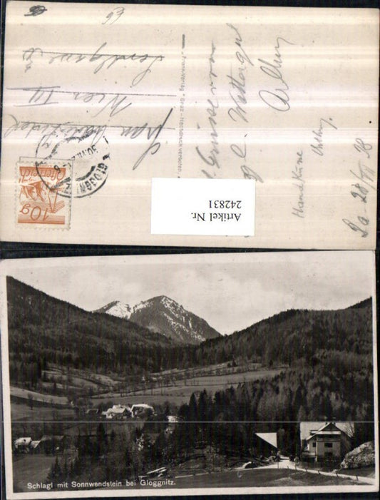 242831,Schlagl m. Sonnwendstein b. Gloggnitz