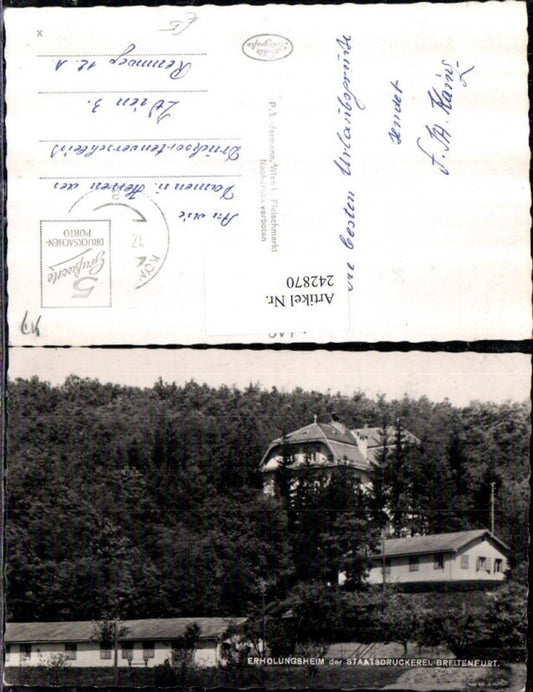 242870,Breitenfurt Erholungsheim d. Staatsdruckerei