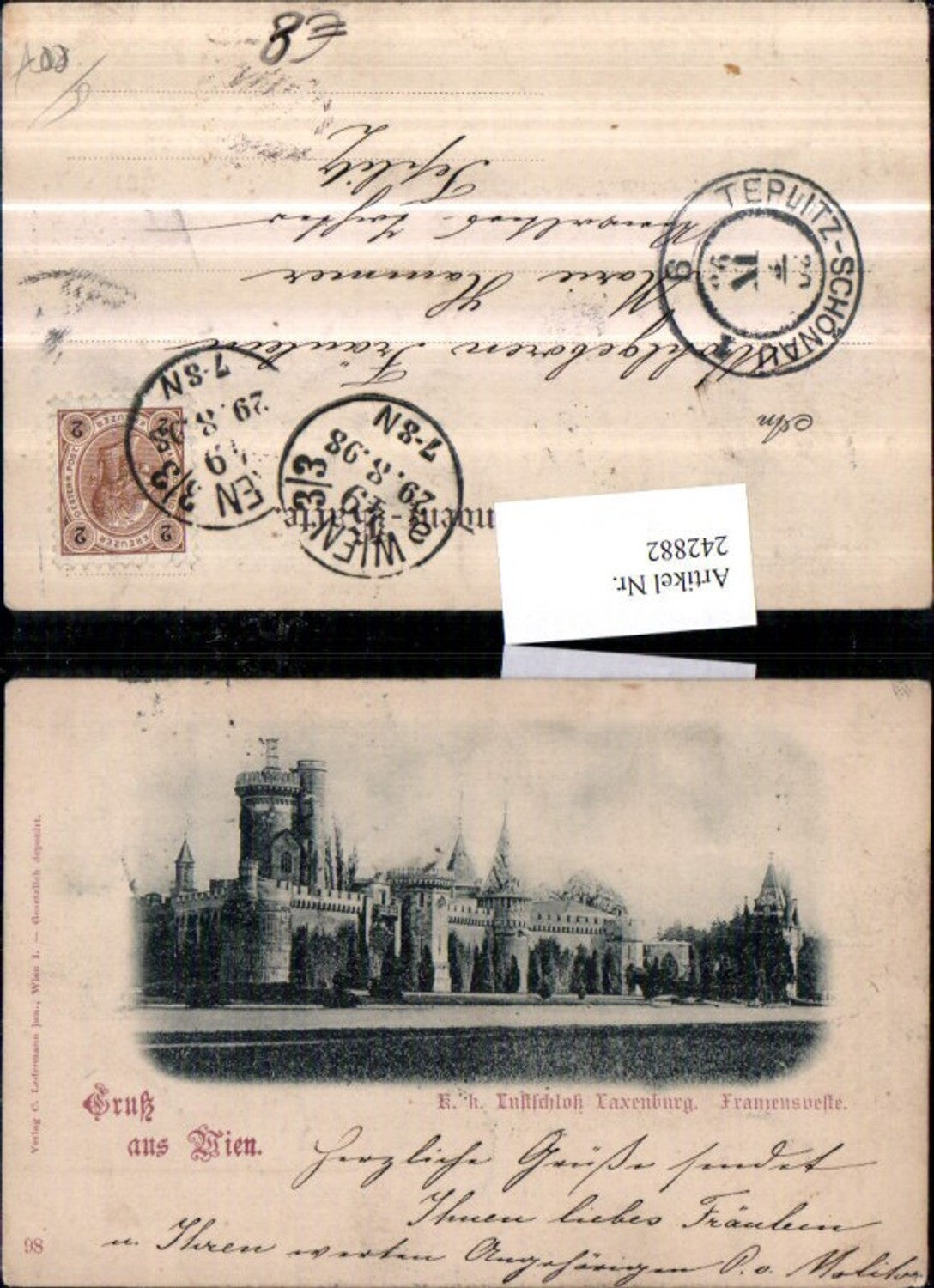 242882,Gruß aus Wien Lustschloss Laxenburg Franzensveste