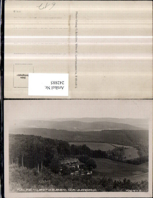 242885,Kaltenleutgeben Gaisberg Gasthof Bergsteigerheim