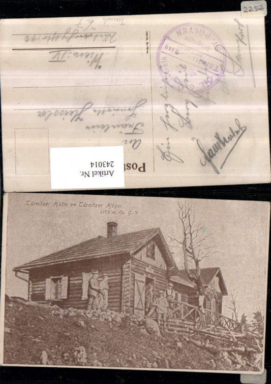 243014,Türnitzer-Hütte Berghütte am Türnitzer Höger b. Türnitz