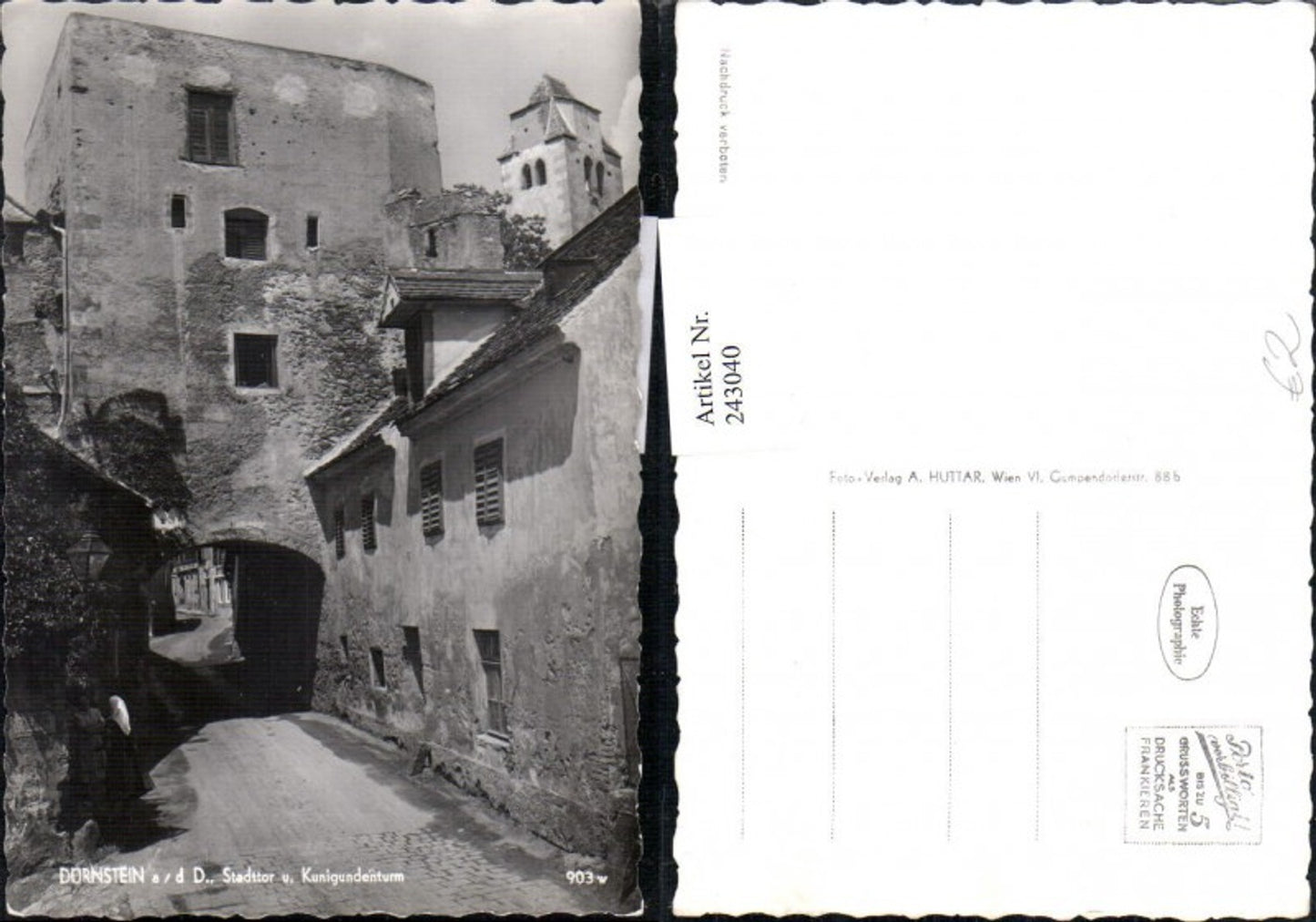 243040,Dürnstein an d. Donau Stadttor u. Kunigundenturm