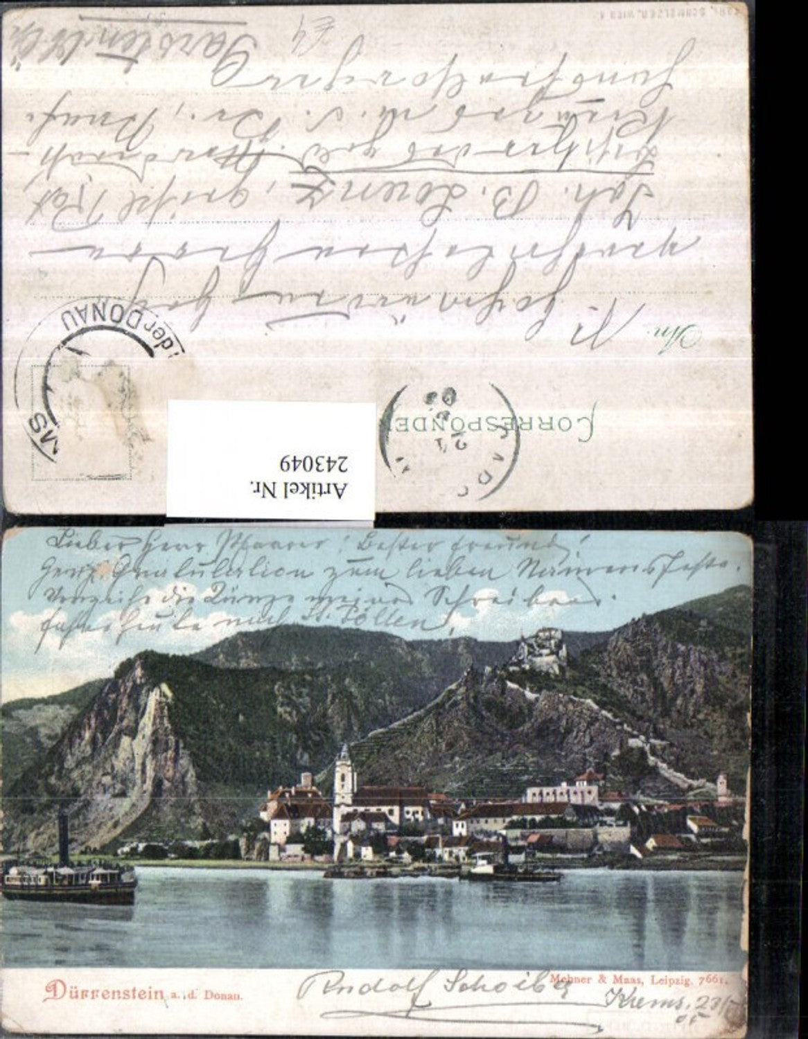 243049,Dürnstein an d. Donau Totale m. Ruine