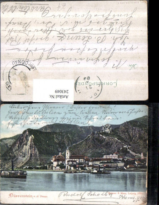 243049,Dürnstein an d. Donau Totale m. Ruine