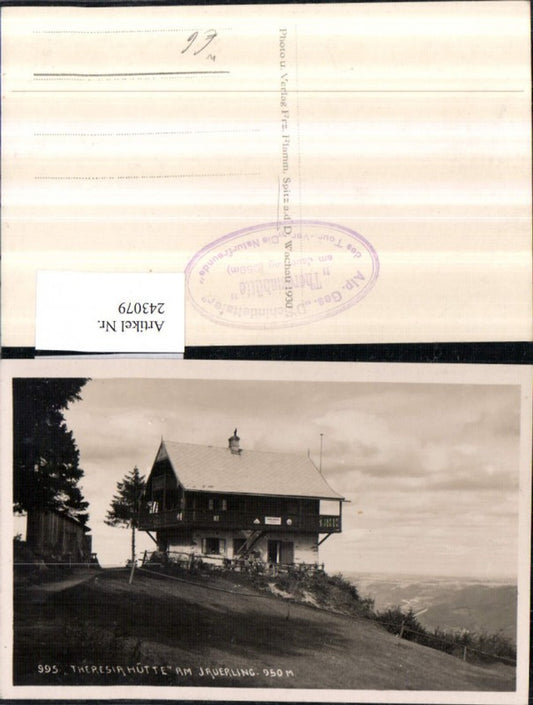 243079,Theresiahütte Berghütte am Jauerling b. Maria-Laach