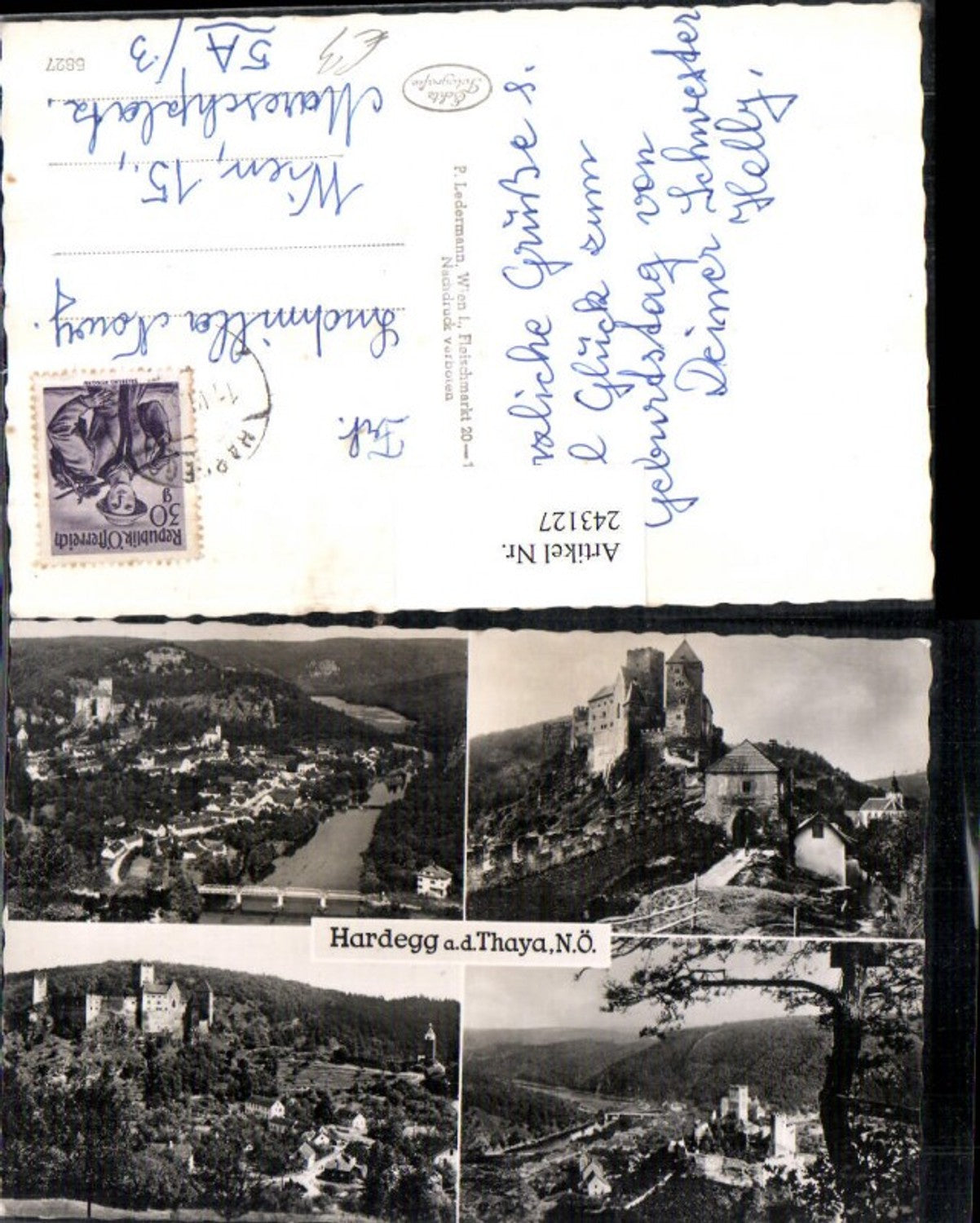 243127, Hardegg an d. Thaya Totale Castle multi-image map