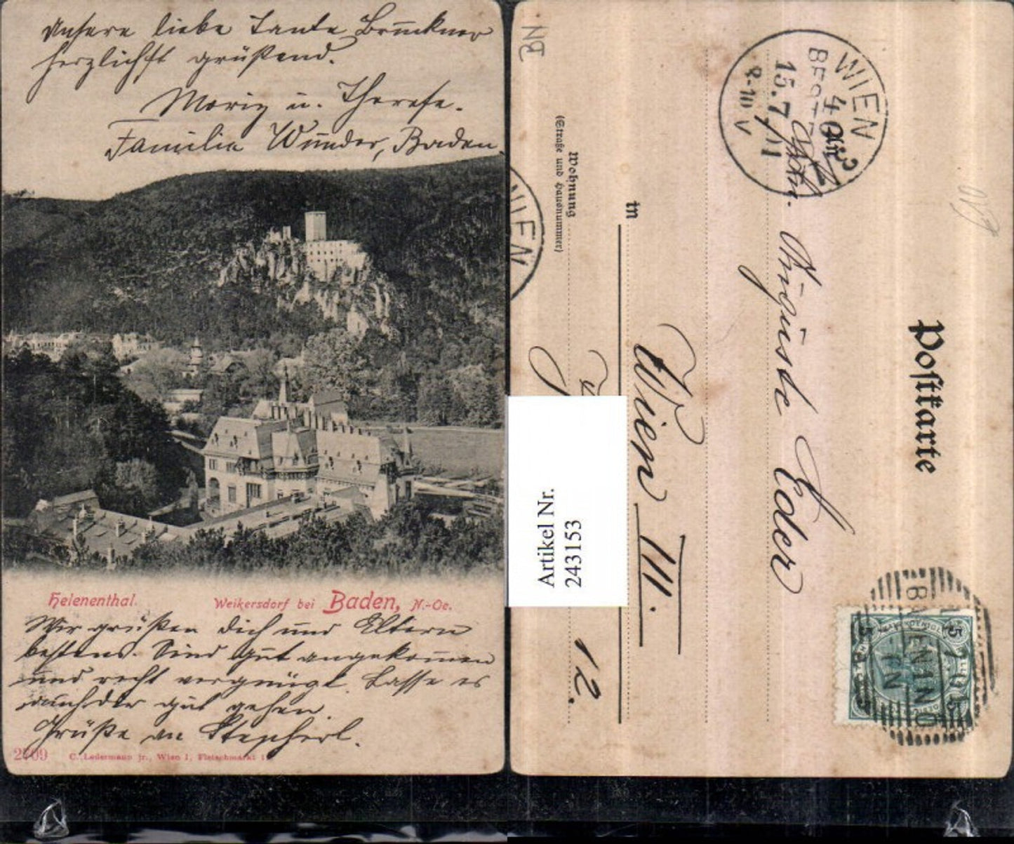 243153,Weikersdorf b. Baden Helenenthal Schloss Burg