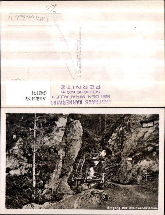 243171,Eingang zur Steinwandklamm Partie b. Weißenbach an d. Triesting