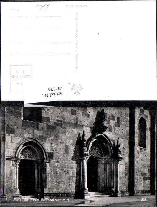 243176,Portal d. Stiftes Heiligenkreuz