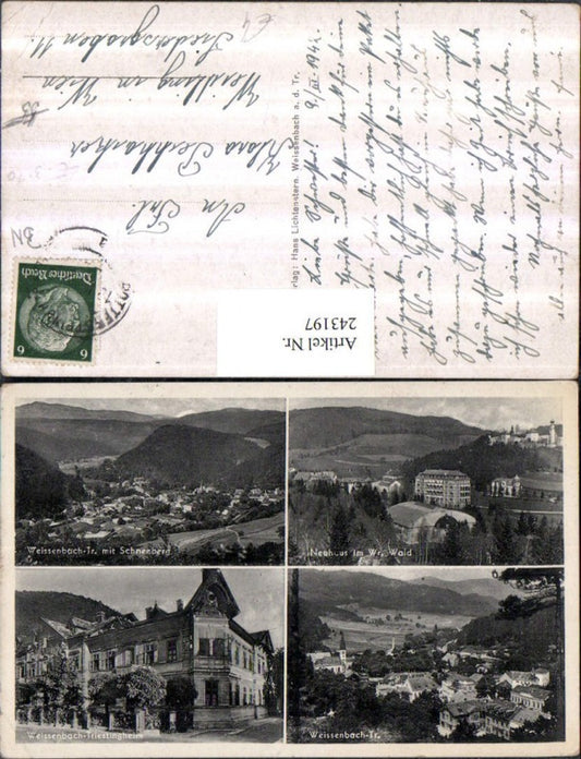 243197,Weißenbach an d. Triesting Totale Triestingheim Neuhaus Teilansicht Mehrbildkarte