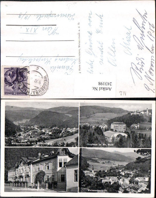 243198,Weißenbach an d. Triesting Totale Triestingheim Neuhaus Teilansicht Mehrbildkarte