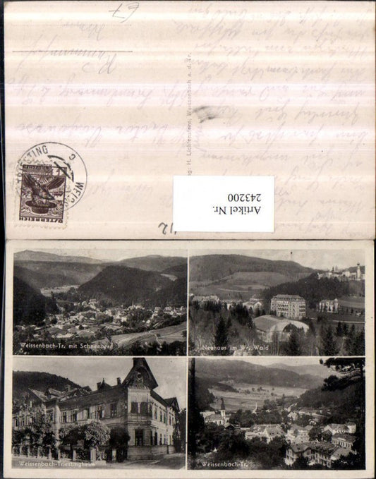 243200,Weißenbach an d. Triesting Totale Triestingheim Neuhaus Teilansicht Mehrbildkarte