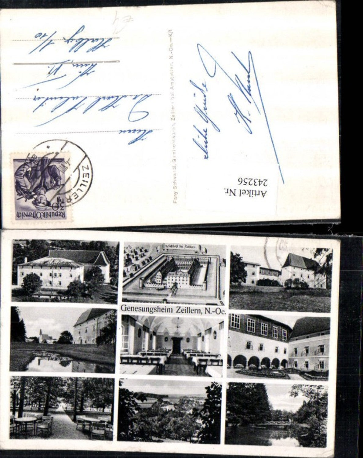 243256,Zeillern Genesungsheim Schloss Arkaden Mehrbildkarte