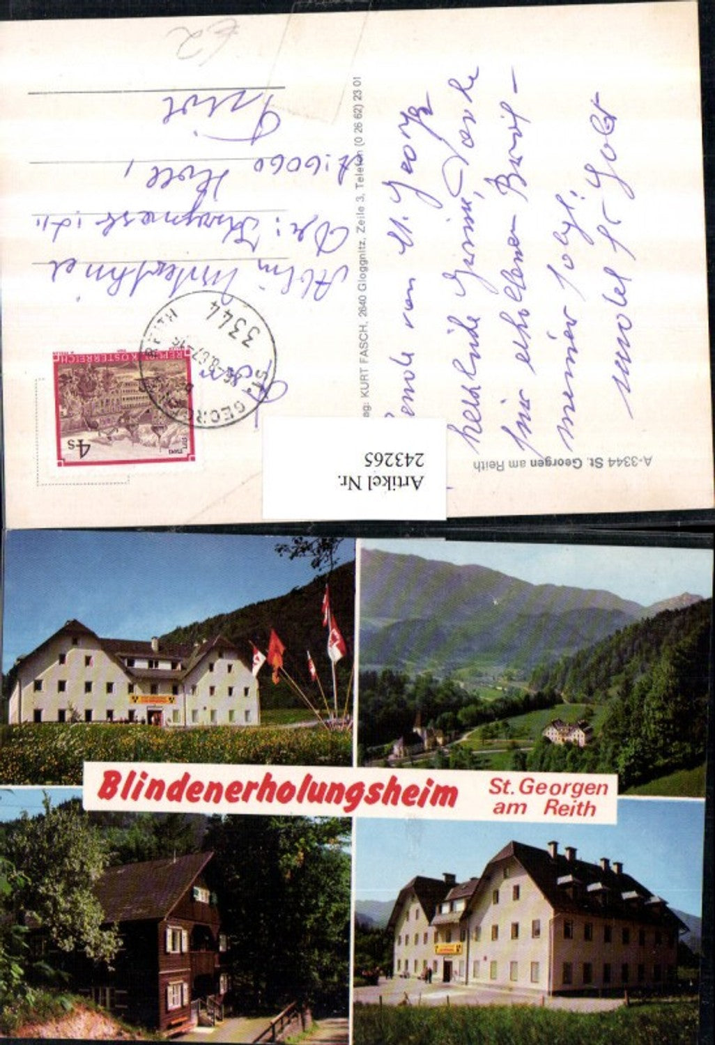 243265,St. Georgen am Reith Blindenerholungsheim Mehrbildkarte