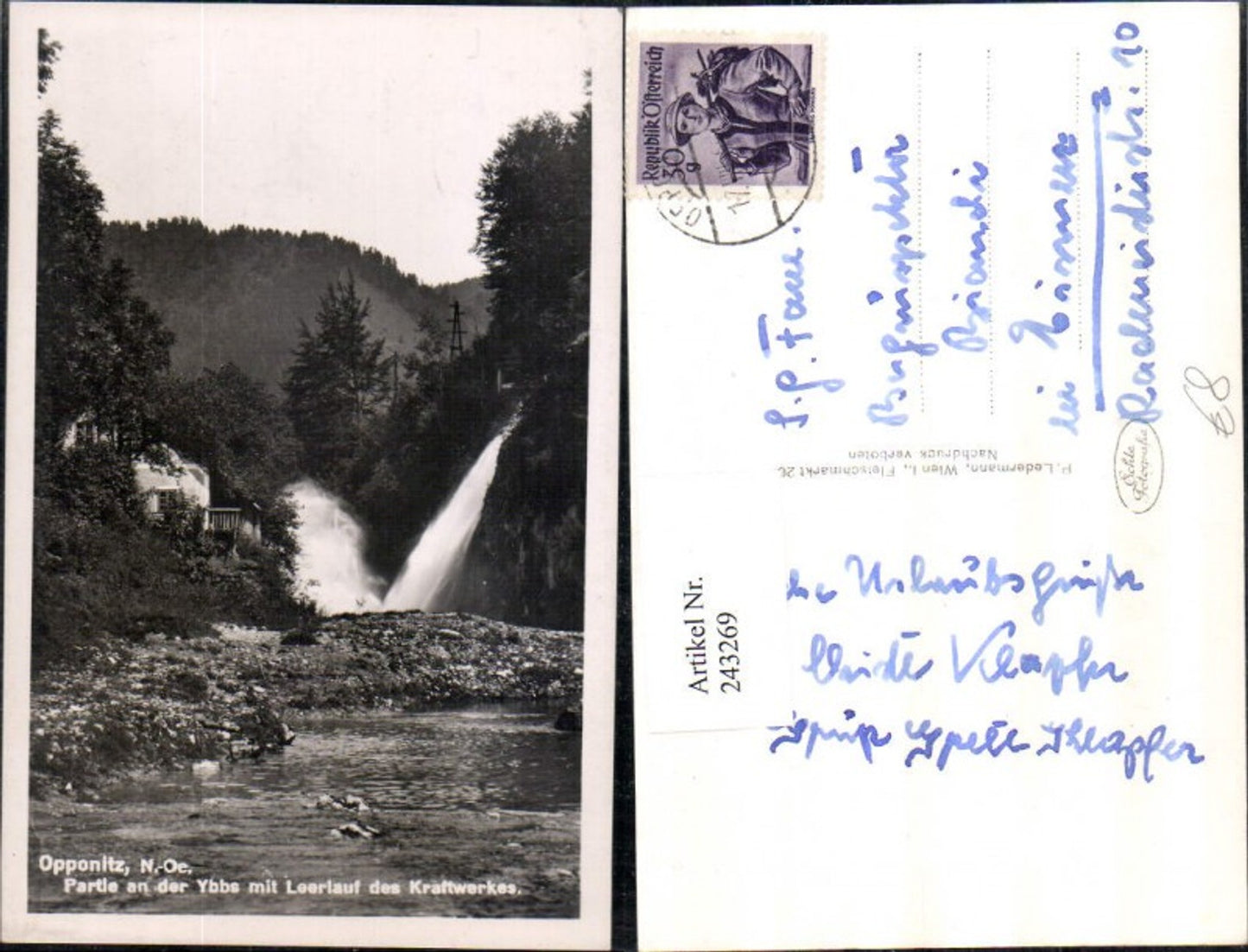 243269,Opponitz Partie an d. Ybbs m. Leerlauf d. Kraftwerkes