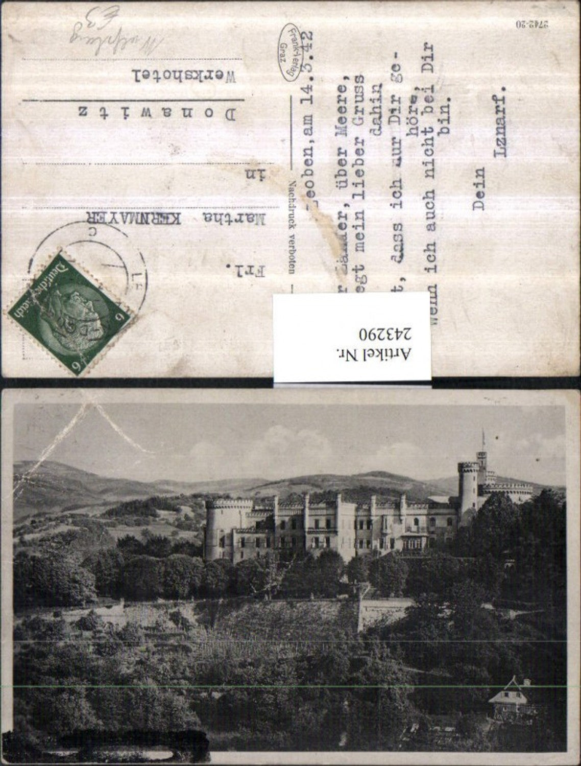 243290,Wolfsberg Schloss Henckel v. Donnersmarck